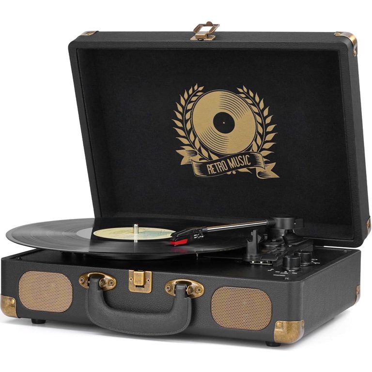 DIGITNOW Vinyl Record Player Bluetooth Turntable Suitcase photo 1