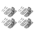thumbnail image 1 of Cerradura de puerta corredera Jadeshay 4 juegos de cerradura de puerta abatible Acero inoxidable Plata, 1 of 8