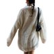thumbnail image 2 of Top de blusa con capa de rejilla de manga larga de nailon y licra elásticos para mujer XBTCLXEBCO Blanco, Medianaediana, 2 of 6