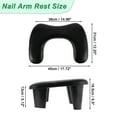 thumbnail image 4 of Unique Bargains Arm Rest for Nails Tech U Shaped with Detachable Brackets with Non-slip Pads Nail Hand Rest Black, 4 of 7
