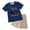 Summer set126-Navy, variant on UAYOTSE Boys 2 Piece Summer Outfits Short Sleeve Tshirts and Elastic Waist Shorts Casual Sets,Sizes 11-12 Years