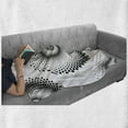 thumbnail image 6 of Abstract Soft Flannel Fleece Throw Blanket, Monochrome Spiral Big Dots Pattern Swirled Modern Design Illustration, Cozy Plush for Indoor and Outdoor Use, 50" x 60", Black White, by Ambesonne, 6 of 6