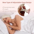 thumbnail image 2 of HBlife Adjustable Double Layer Silk Satin Sleeping Hair Bonnet, Champagne, Large, 2 of 6
