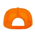 thumbnail image 3 of Toptie 5 Panel Trucker Hat Mesh Back Snapback Hat with Braid for Men & Women-Orange, 3 of 8