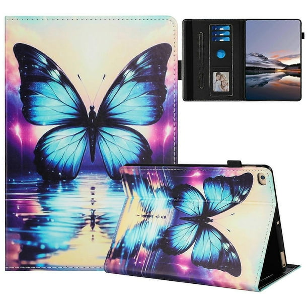 Tablet Case For iPad 9.7-inch (2018) (2017) iPad Air 2 Air (2013) Pattern Leather Cover with Auto Sl
