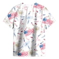 thumbnail image 4 of YDFCWXW Kids Boys 4th of July Shirts Toddler American Flag T-Shirt Girls Patriotic Short Sleeve Tees Cotton Top Clothes 3-13T (White, 6-7 Years), 4 of 5