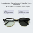 thumbnail image 1 of Gafas retro anti-azules que cambian de color para hombres y mujeres espejo plano anti-ultravioleta para teléfono móvil, 1 of 5