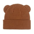 thumbnail image 6 of CPNG Baby Toddler Winter Hats Girls Boys Beanie with Cotton Lining Knitted Knit Winter Hat with Cute Bear Ear Warm Fleece Cap for Cold Weather, 6 of 8