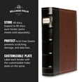 thumbnail image 5 of Bellagio-Italia CD/DVD Storage Binder - Brown - Leather - 384-Disc Capacity - Storage Organizer for DVDs, CDs, Blu Rays, & Video Games - Acid-Free Binder Organizer Sheets - 6 Pack Bonus Sheets, 5 of 6