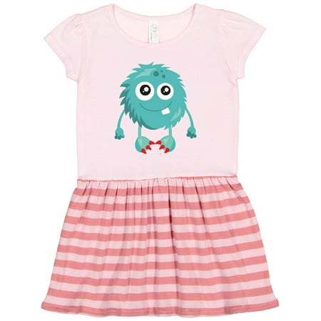 

Inktastic Furry Monster Blue Monster Cute Monster Silly Gift Toddler Girl Dress