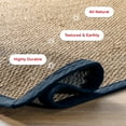 thumbnail image 3 of nuLOOM Elijah Farmhouse Seagrass Area Rug, 4', Round, Elijah Navy, 3 of 8
