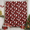 thumbnail image 2 of Christmas Tree Elk Red Buffalo Plaid Shower Curtain for Bathroom, Winter Snowflake Seamless Waterproof Shower Curtains Washable Quick Dry with Hooks Bathtub Curtains 72x72IN, 2 of 9
