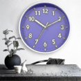 thumbnail image 2 of Reloj de pared moderno y sencillo de color caramelo, reloj silencioso para sala de estar, reloj de pared para el hogar, reloj de pared nuevo, reloj blanco z, 2 of 5