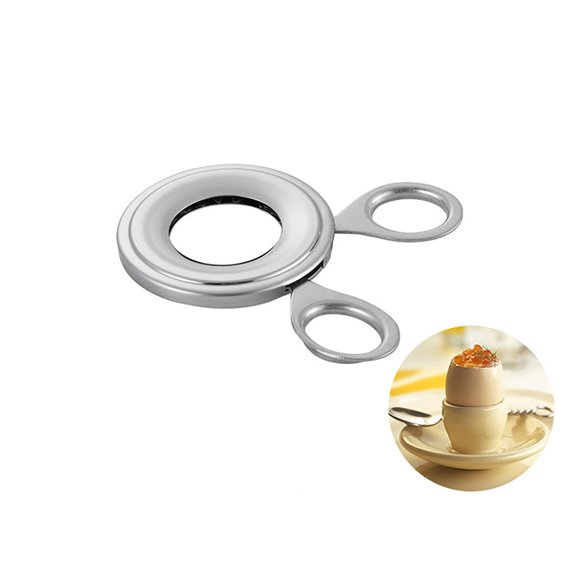 Boiled Egg Topper and Cutter Tool, Stainless Steel Egg Opener for Soft or Hard Boiled Eggs, Kitchen Gadget for Precise Shell Removal (4x3in)