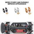thumbnail image 3 of maskred Aluminum Alloy 1/10 C Hubs RC Upgrade Part 2x Heavy Weights Caster Blocks For LC Racing PTG-2 RC Car Part RC Car Accessories Silver, 3 of 6