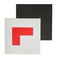 Arghm L Plates for Learner Drivers, Motorcycle & Car Sticker Plates for Beginner