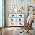 thumbnail image 4 of Kid Dresser with 6 Drawers Boy Storage Organizer Dresser for Baby Child with Wood Top Metal Frame for Living Room Bedroom Hallway, 4 of 9