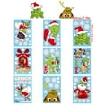 thumbnail image 4 of Wosthever Navidad ventana estática dibujos animados 9 Uds pegatinas para ventana Giass Oficina casa habitación invierno fiesta vacaciones decoración Kits de decoración para fiestas Wosthever HA038522-00, 4 of 6