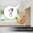 thumbnail image 5 of Heavy Duty Ceiling Hook, 450Kg Capacity Sturdy Ceiling Wall Mounting Hook Sus304 Stainless Steel, Suspension Trainer Suspension Kit, Used For Hanging Chairs, Yoga Boxing Bags, 5 of 5