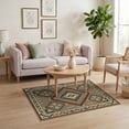 thumbnail image 3 of ODIKA Southwestern Border Motif Stripe Stepped Motifs Vintage Aztec Flowing Dynamic Non-Slip Chair-Friendly for Home Office, Gaming Room, Under Desk, 3 of 7