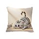 thumbnail image 2 of Cute Puss Patterns Cushion Cover Soft Throw Pillow Cover Removable And Washable Pillowcase For Sofa And Chair Ideal Choice For Summer Sofa And Bedroom Decor, 2 of 6