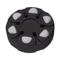 GARENDE Roller Hockey Puck Unique Gift Hockey Ball for Outdoor Sports Activity Black