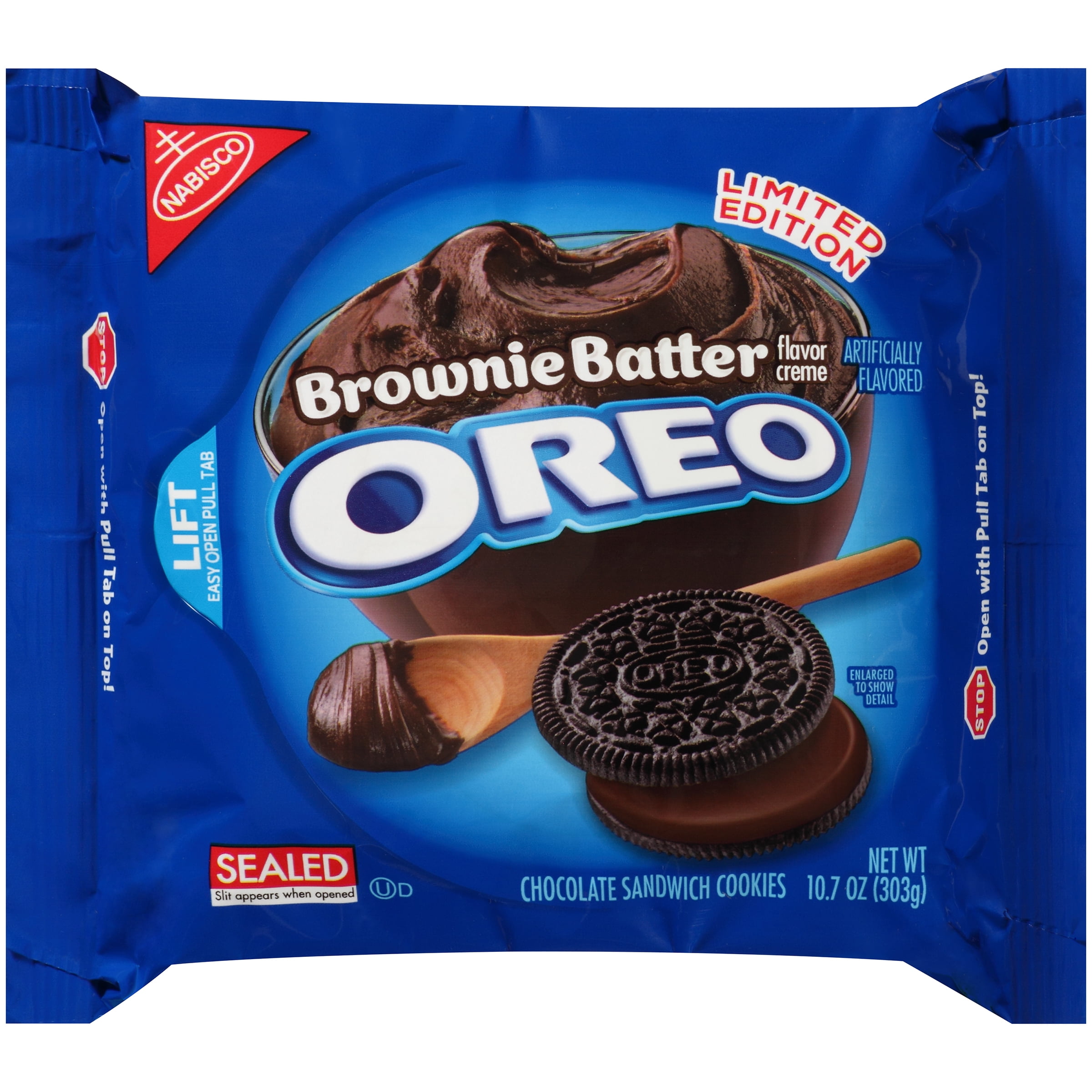 Nabisco Oreo Brownie Batter Creme Chocolate Sandwich Cookies, 10.7 Oz.
