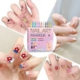 thumbnail image 4 of DIY Nail Art Marker, 12 Colors Nail Art Pens Set, 0.7mm Quick-Drying Nail Pen for Painting and Outlining, Perfect for Nail Design, Manicure and Handcraft Projects, 4 of 9