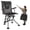 Type 2, variant on VEVOR Hunting Chair, 360° Silent Swivel, Foldable Lightweight Portable Blind Chair, Heavy-Duty Steel Frame Ground Stool Seat, with Adjustable Shoulder Strap, 300 Lbs Capacity for Fishing, Camping