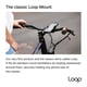 thumbnail image 5 of Soporte para teléfono para bicicleta Loop Mount con abrazadera metálica giratoria de 360°, 5 of 8