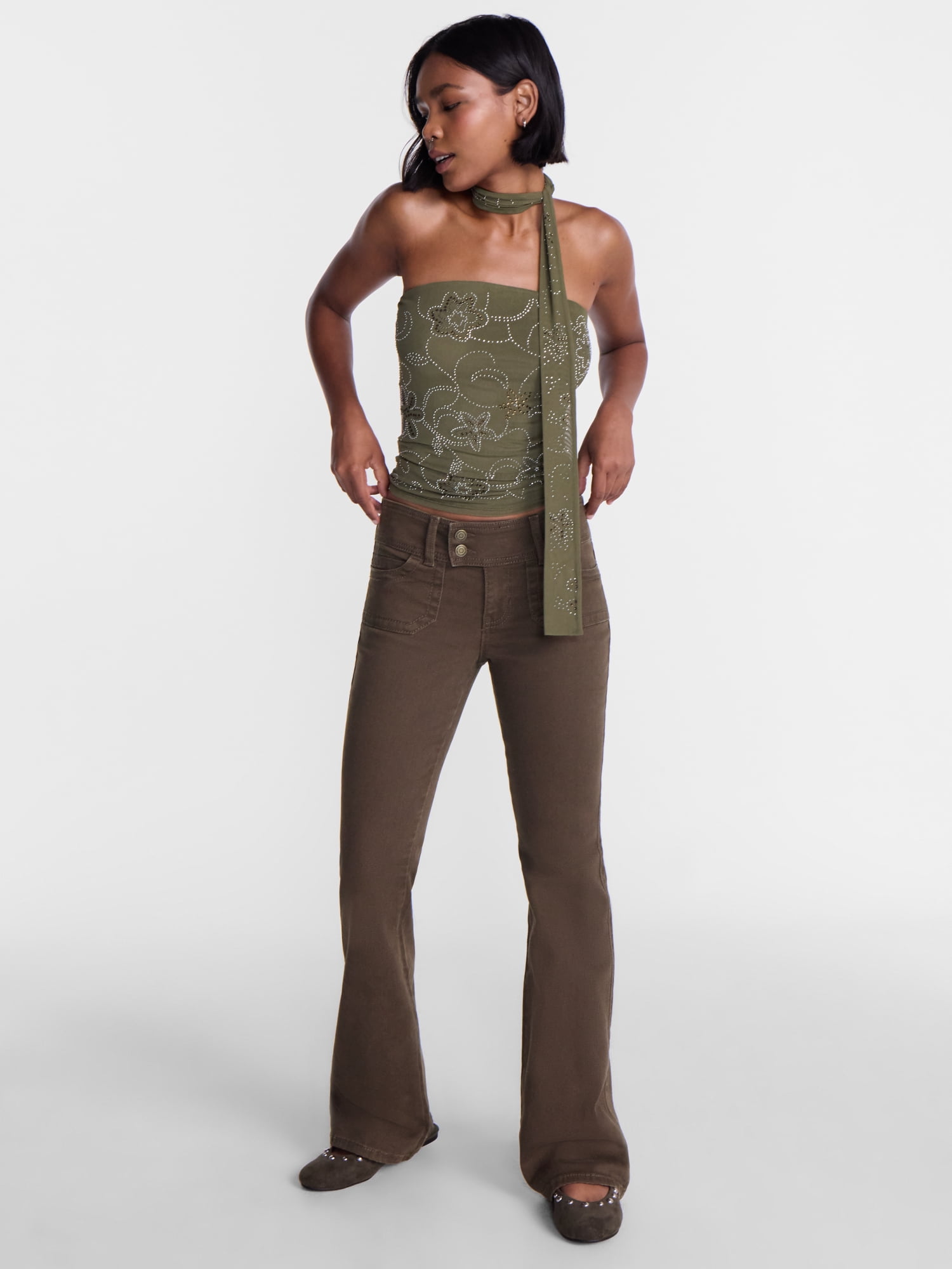 No Boundaries Extended Tab Bootcut Jeans, 31.5'' Inseam, Women’s 00-20