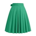 thumbnail image 3 of Mgmyaa Women's High Waist A-Line Bow Skirt Skater Flared Midi Skirt Vinage Skirt, 3 of 5