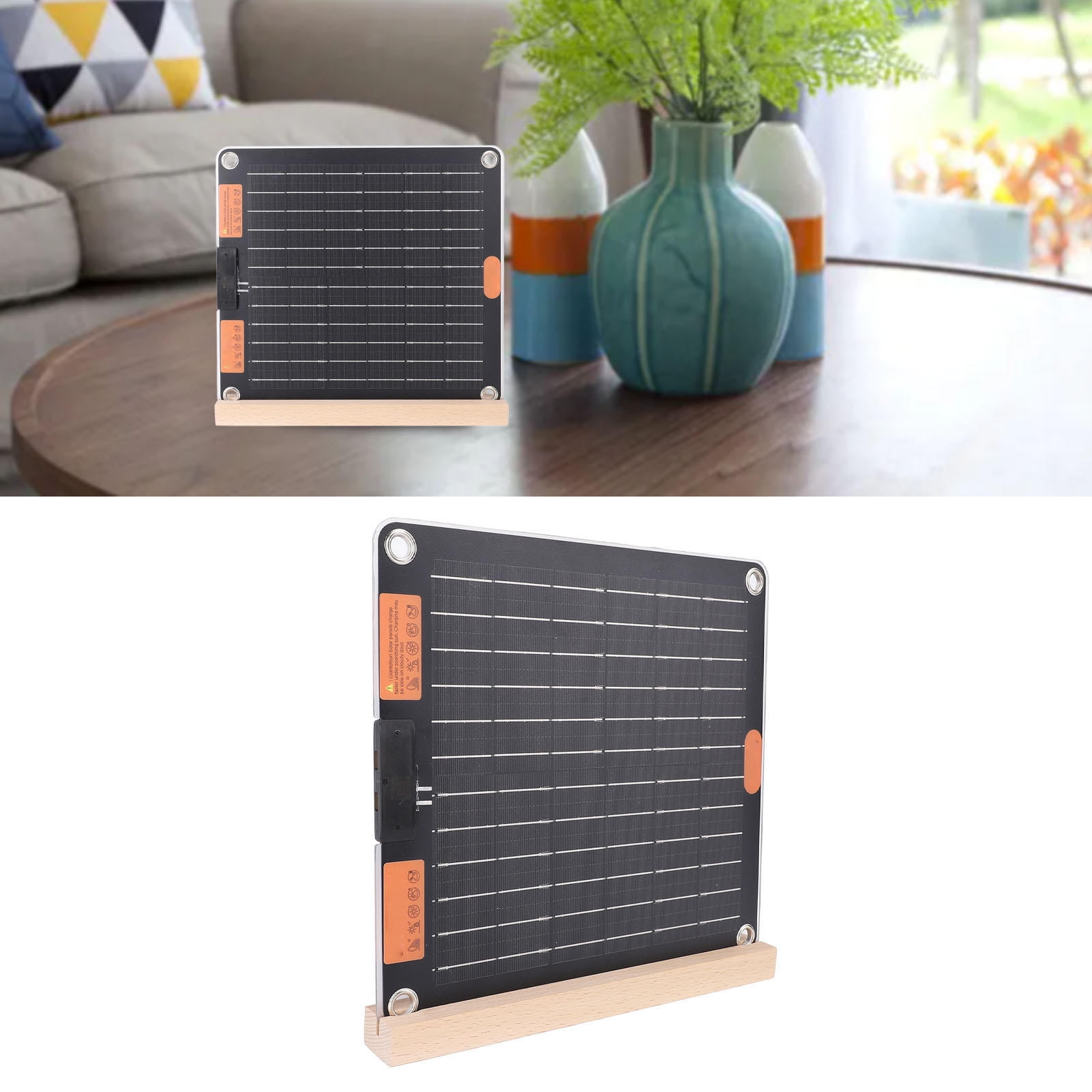 Yajisi 20W Dual‑Type‑C Portable Solar Panel Charger – Monocrystalline Silicon, 5V/2A, Double‑Sided, 20W, Ideal for Phone, Tablet, Camera