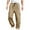 Khaki Pants, variant on KIJBLAE Men Fashion Mid Waist Cargo Pants Work Comfy with Pockets Pants Straight Leg Leisure Drawstring Pants Trendy Relaxed Solid Loose Zip Classic Army Green M