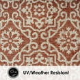 thumbnail image 6 of Nicole Miller New York Patio Country Danica Transitional Geometric Indoor/Outdoor Area Rug, Terracotta/Ivory , 5'2"x7'2", 6 of 9