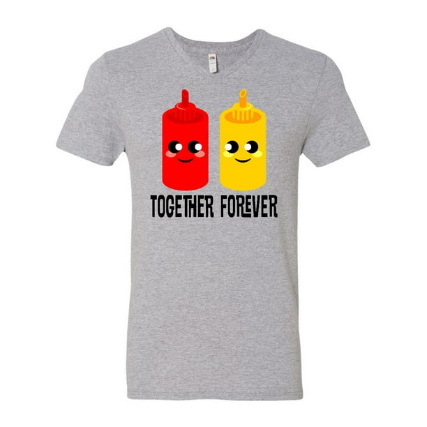INKtastic Ketchup and Mustard Gift Men's VNeck TShirt