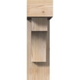 thumbnail image 2 of Ekena Millwork 5 1/2"W x 18"D x 18"H Westlake Block Smooth Bracket w/ Offset Brace, Douglas Fir, 2 of 25