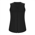 thumbnail image 4 of Lenpel Women's Tank Tops 2025 Trendy Summer V Neck Sleeveless Pleated Dressy Casual T Shirts Tunic Tee Blouses, 4 of 7