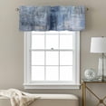 thumbnail image 4 of Bedliving Abstract Neutral Window Valance for Kitchen Bathroom Laundry Room, 54 x 18 Inch Rod Pocket Short Curtain, 1 Panel, 4 of 9