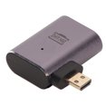 thumbnail image 1 of D Shaped Converter, Gold Plated Port Extension Adapter 8K Resolution 32 Streaming Channels Supported Aluminum Alloy  For Laptop, 1 of 8