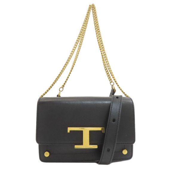 Pre-Owned Tod's T-Timeless 2-Way Shoulder Bag, Leather, Women's