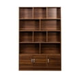 thumbnail image 2 of Newboti Furniture 70.87" Tall Bookshelf with 10 Cubes and 3 Doors, 4-Tier Bookshelf, Open Shelf Bookcase with Cabinet, Modern Cube Storage Organizer for Living Room, and Office 13054, 2 of 13