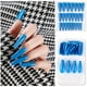 thumbnail image 1 of onlyliua Liquidación 24 Piezas de Uñas Postizas Largas de Cobertura Total, Uñas Postizas Tipo Ataúd, Manicura Estilo Bailarina, 1 of 2