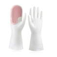 thumbnail image 2 of Inteprter 1 par de guantes para lavar platos, fregador de manos, manoplas de esponja reutilizables para alimentos, herramientas resistentes al calor, Suministros de limpieza para el hogar Rosa Inteprter HA061276-01B, 2 of 6