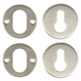 thumbnail image 1 of KAKOWELY 2 Sets Stainless Steel Keyhole Cover Door Lock Protection Cover (Silver),2.01"X2.01"X0.35", 1 of 4