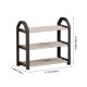 thumbnail image 3 of Zapatero de entrada conciso, estante de almacenamiento de varios niveles, decoración moderna para el hogar, organizador de zapatos que ahorra espacio, diseño plegable, estructura de metal,, 3 of 6