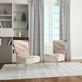 thumbnail image 3 of Designart "Copper Shabby Dreams" Upholstered Shabby Chic Accent Chair - Arm Chair, 3 of 5