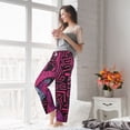 thumbnail image 5 of Cauagu ink Donkey Pop Art Pajama Pants for Women Loose Fit Wide Leg Trouser Pants Casual Elastic Waist Drawstring Lounge Pants, 5 of 6