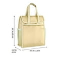 thumbnail image 3 of PEONAVET Thickened Tutoring Handheld Book Bag Thickened Tutoring Bag Elementary School Tutoring Bag Double-layer Large Capacity Mesh Textbook Storage Bag, 3 of 6