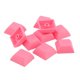 thumbnail image 1 of Juego de 10 teclas transparentes para bricolaje, kit de teclas PBT totalmente transparentes para maquinaria. rojo, 1 of 9